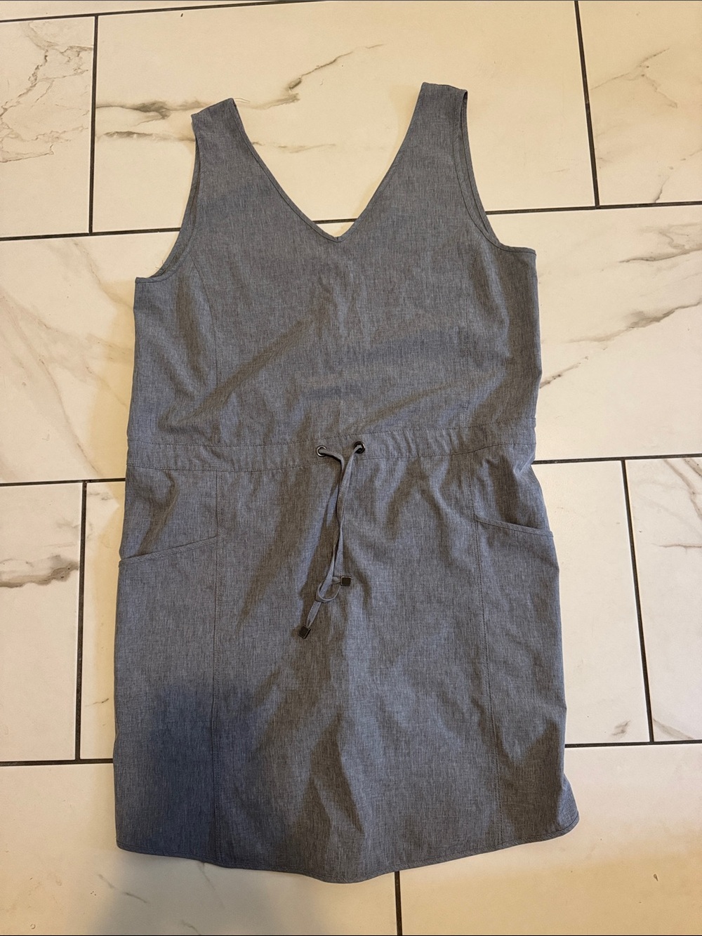 Kyodan Grey Sleeveless One-Piece with Drawstring